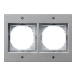 Gira Abdeckrahmen 2f.alu TX44 021265