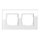 Gira Abdeckrahmen 2f. weissglas Esprit 021212-1