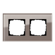 Gira Abdeckrahmen 2fach Esprit Glas Umbra 0212122-3