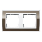 Gira Abdeckrahmen 2fach klar braun 0212763-1