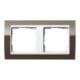 Gira Abdeckrahmen 2fach klar braun 0212763