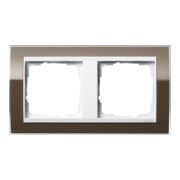 Gira Abdeckrahmen 2fach klar braun 0212763-3