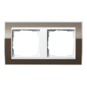 Gira Abdeckrahmen 2fach klar braun 0212763-3