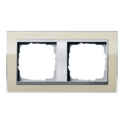 Gira Abdeckrahmen 2fach klar sand 0212776-1
