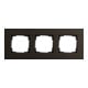 Gira Abdeckrahmen 3-fach aluminium braun 0213127