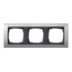 Gira Abdeckrahmen 3f. alu f.anth.ZL,bruchsich. 021306-1