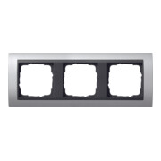 Gira Abdeckrahmen 3f. alu f.anth.ZL,bruchsich. 021306-3