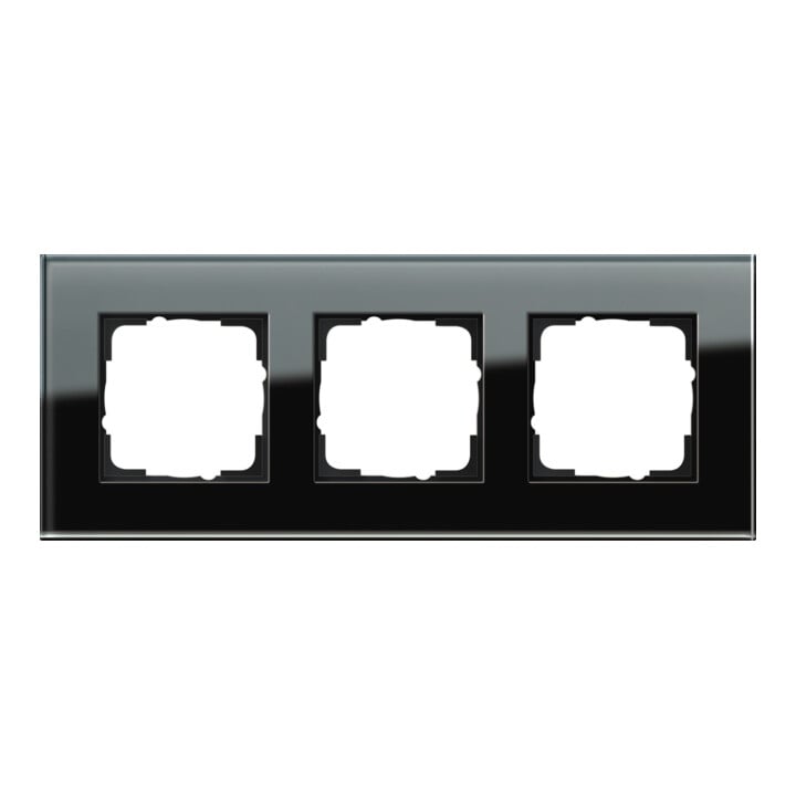 Gira Abdeckrahmen 3f. sw-glas Esprit 021305