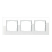 Gira Abdeckrahmen 3f. weissglas 021312-1