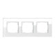 Gira Abdeckrahmen 3f. weissglas 021312