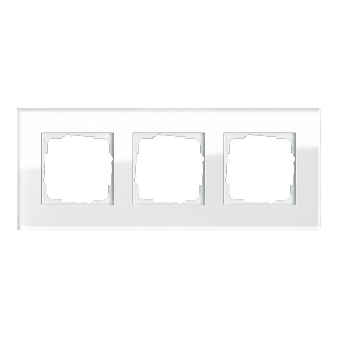 Gira Abdeckrahmen 3f. weissglas 021312