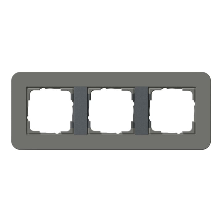 Gira Abdeckrahmen 3fach Dklgrau/Anthrazit 0213423