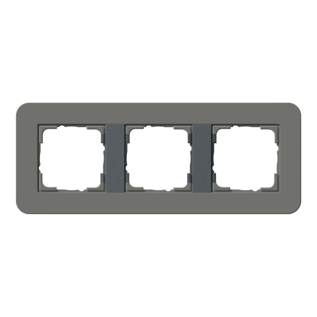 Gira Abdeckrahmen 3fach Dklgrau/Anthrazit 0213423