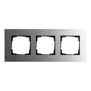 Gira Abdeckrahmen 3fach Edelstahl 0213219