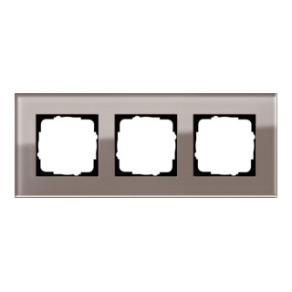 Gira Abdeckrahmen 3fach Esprit Glas Umbra 0213122