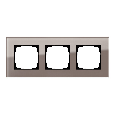 Gira Abdeckrahmen 3fach Esprit Glas Umbra 0213122
