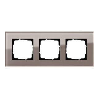 Gira Abdeckrahmen 3fach Esprit Glas Umbra 0213122