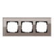 Gira Abdeckrahmen 3fach Esprit Glas Umbra 0213122