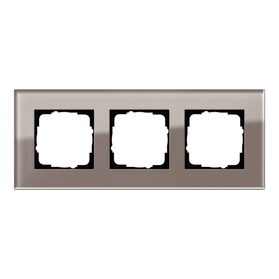 Gira Abdeckrahmen 3fach Esprit Glas Umbra 0213122