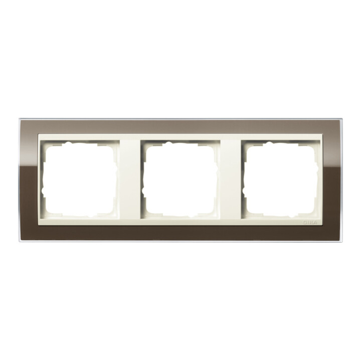 Gira Abdeckrahmen 3fach klar braun 0213761