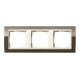 Gira Abdeckrahmen 3fach klar braun 0213761