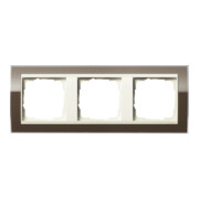 Gira Abdeckrahmen 3fach klar braun 0213761-3