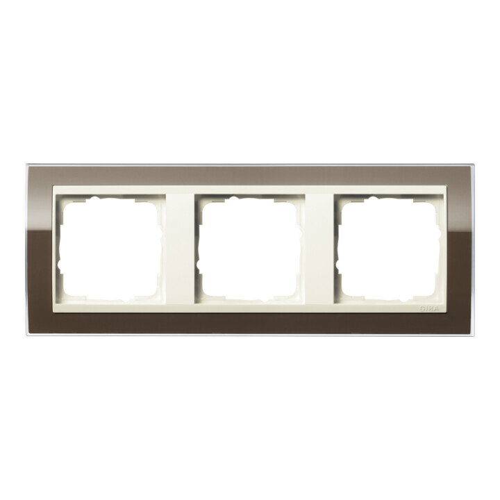 Gira Abdeckrahmen 3fach klar braun 0213761