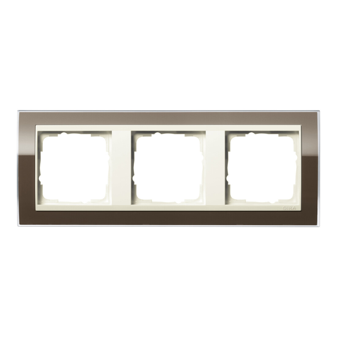 Gira Abdeckrahmen 3fach klar braun 0213761