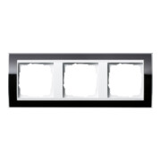 Gira Abdeckrahmen 3fach klar schwarz 0213733-3
