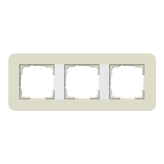 Gira Abdeckrahmen 3fach Sand/Reinweiß 0213417