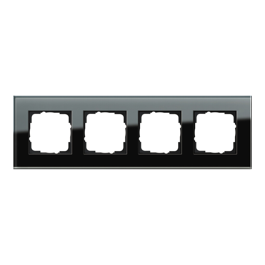 Gira Abdeckrahmen 4f. sw-glas Esprit 021405