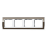 Gira Abdeckrahmen 4fach klar braun 0214763-1