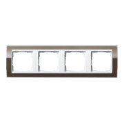 Gira Abdeckrahmen 4fach klar braun 0214763-3