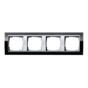 Gira Abdeckrahmen 4fach klar schwarz 0214736-3