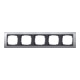 Gira Abdeckrahmen 5f. alu f.anth.ZL,bruchsich. 021506-1