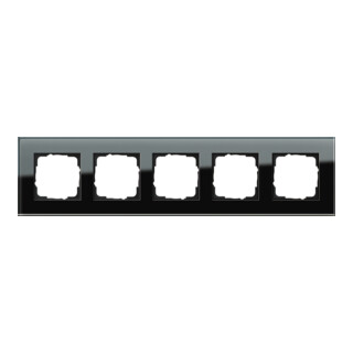 Gira Abdeckrahmen 5f. sw-glas Esprit 021505