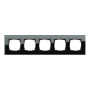 Gira Abdeckrahmen 5f. sw-glas Esprit 021505-3