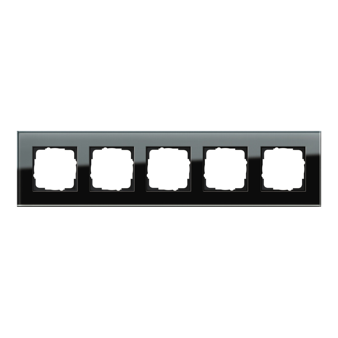 Gira Abdeckrahmen 5f. sw-glas Esprit 021505