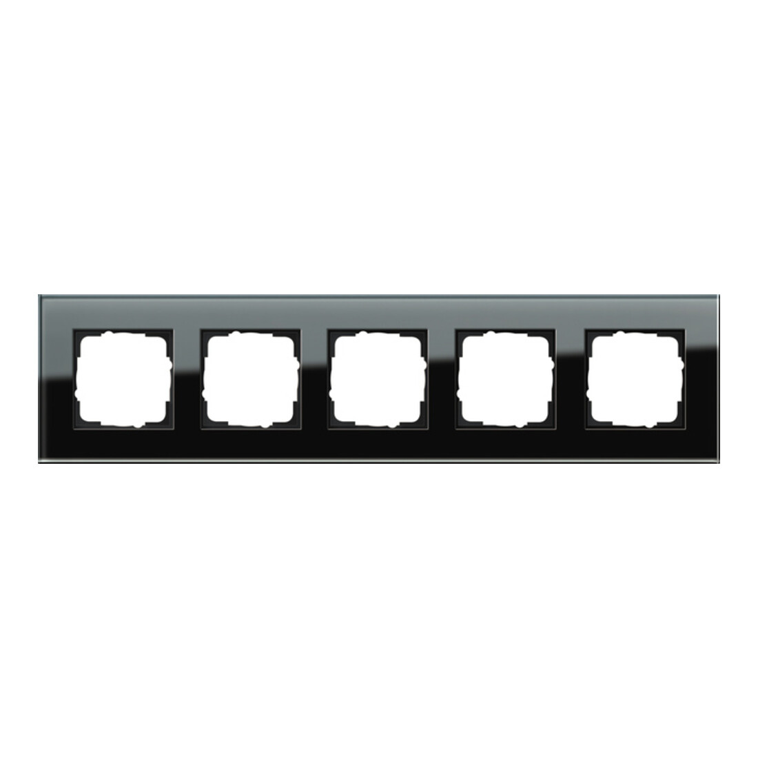 Gira Abdeckrahmen 5f. sw-glas Esprit 021505