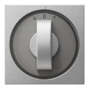 Gira Abdeckung m.Knebel alu Jalousie, System55 066626-3