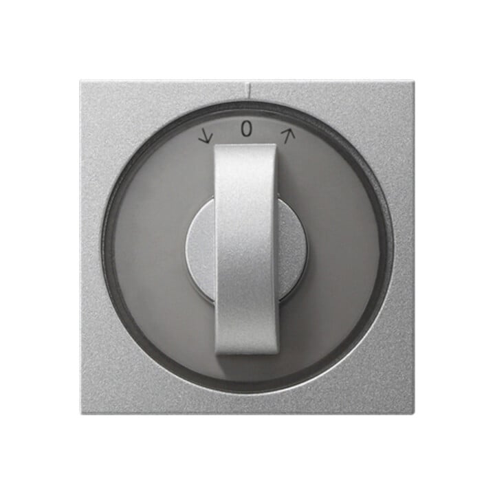 Gira Abdeckung m.Knebel alu Jalousie, System55 066626