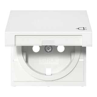 Gira Abdeckung SCHUKO-Steckdose 492203 Reinweiß glänzend