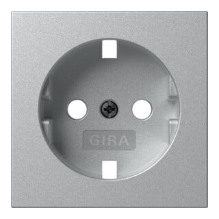 Gira Abdeckung SCHUKO-Steckdose F Alu 492026