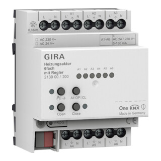 Gira Actionneur de chauffage 6-f. Régulateur OneKNX REG 213900