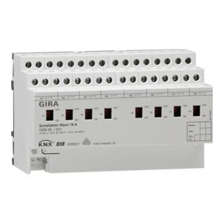 Gira Actionneur de commutation 8 canaux 16A REG 100600