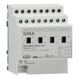 Gira Actionneur de commutation quadruple 16A REG 100400