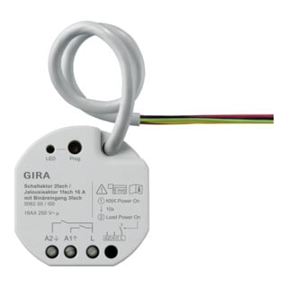 Gira Actionneur d'interrupteur/store 2 canaux 16A encastré KNX Secure 506200