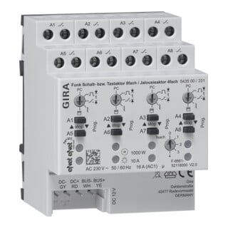Gira Actionneur radio pour commutateur/volet REG 8f 4f 543500