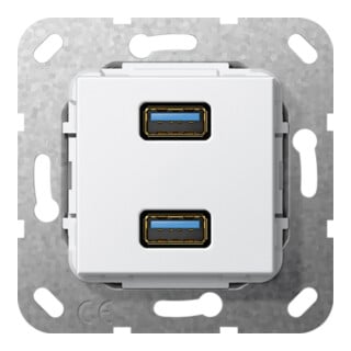 Gira Adaptateur USB 3.0 A 2 ports rws Gender Changer 568403