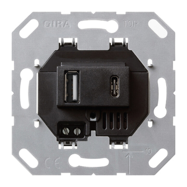 Gira Alimentation USB 2x type A/C module 236900